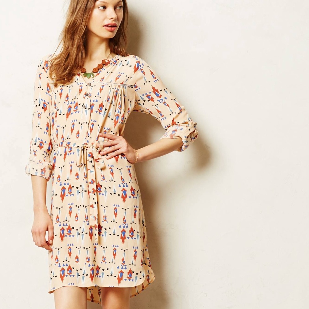 Anthropologie “Dolan” Wanderlust Aztec Print Dress Sz.S